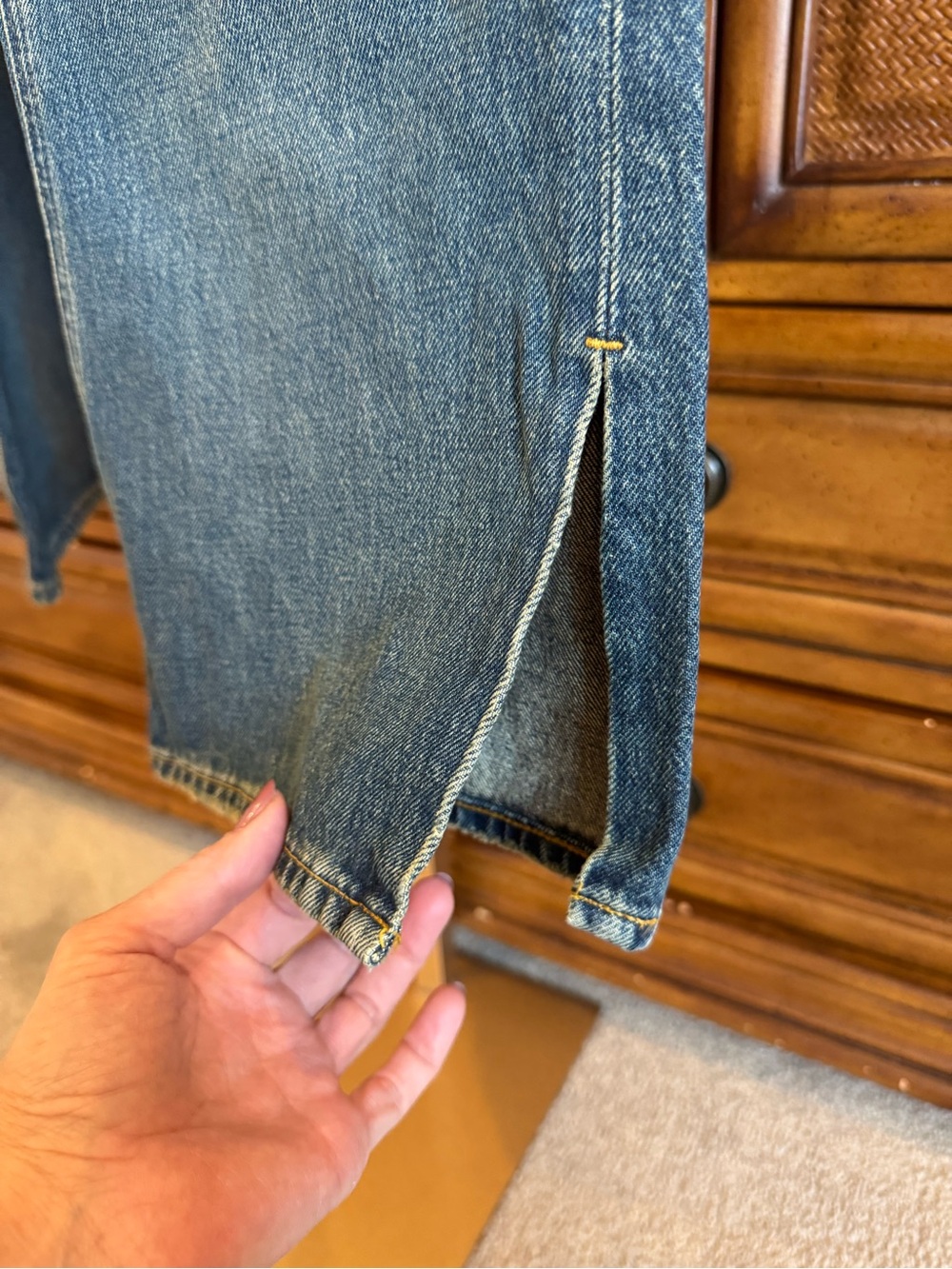 Good American The Khloé Jean Patchwork Straight 27 - Picture 14 of 14
